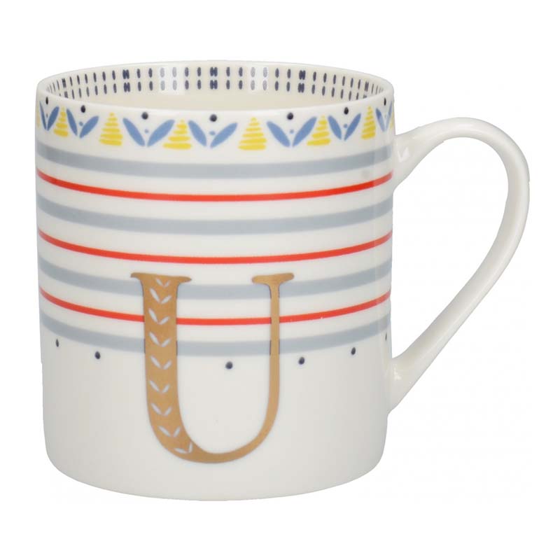 MUG CERAMIC ALPHABET U
