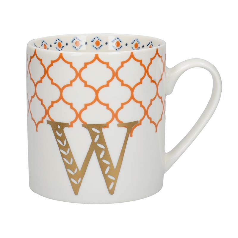 MUG CERAMIC ALPHABET W