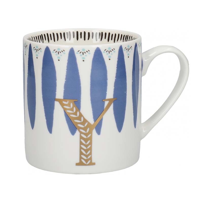 MUG CERAMIC ALPHABET Y 8CM ROUN