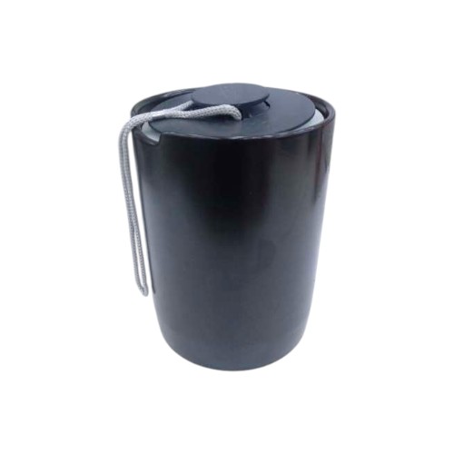COFFEE CANISTER CERAMIC BLACK