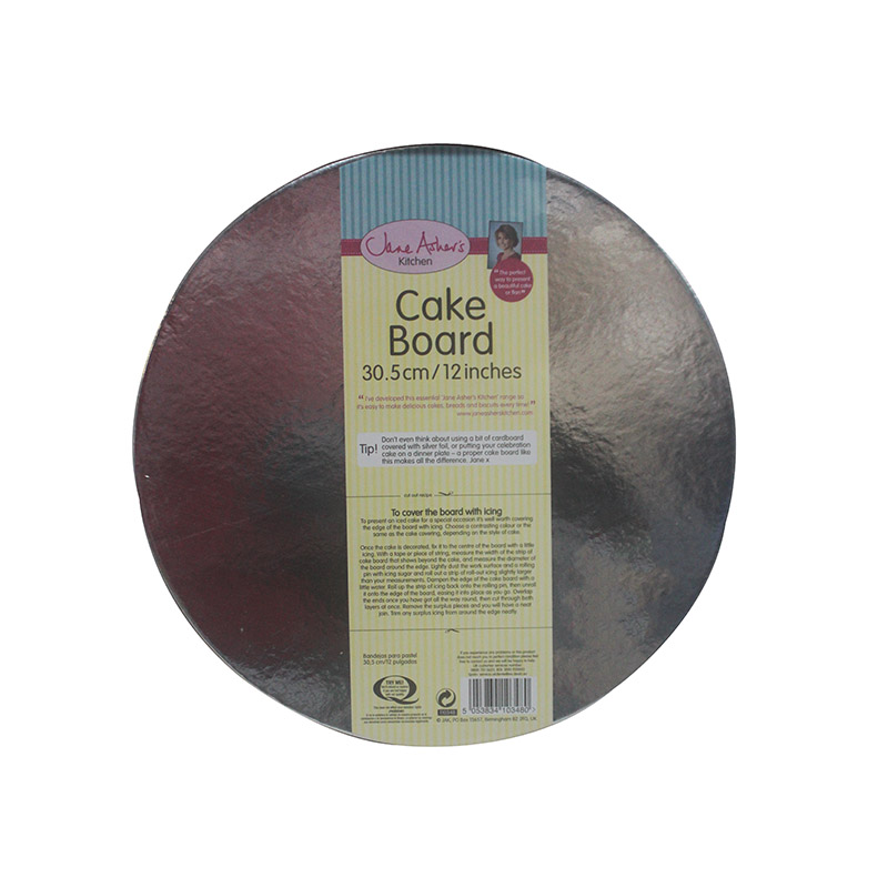 CAKE BOARD SILVER 30.5CM ROUND