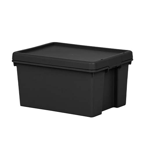 WHAM HEAVY DUTY BOX W LID 16L B