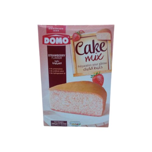 DOMO CAKE MIX STRAWBERRY 500G