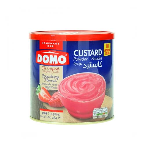 DOMO CUSTARD STRAWBERRY 300G