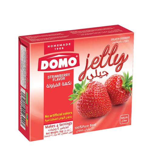 DOMO JELLY BEEF STRAWBERRY 85G