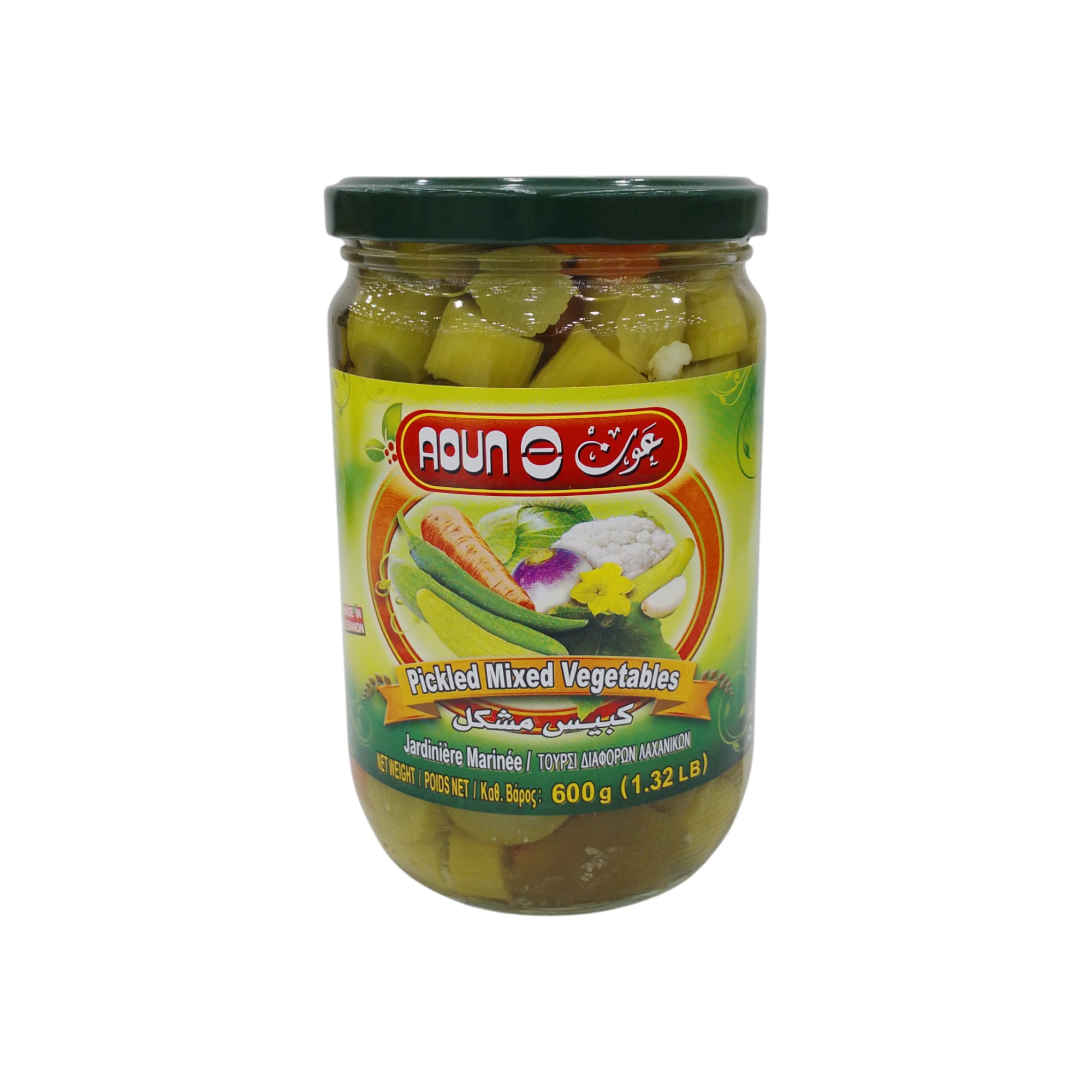 AOUN PICKL.MIXED VEGETABLES 600