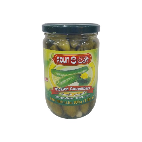 AOUN PICKLED CUCUMBERS 600G.