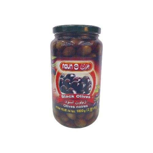 AOUN BLACK OLIVES 1KG