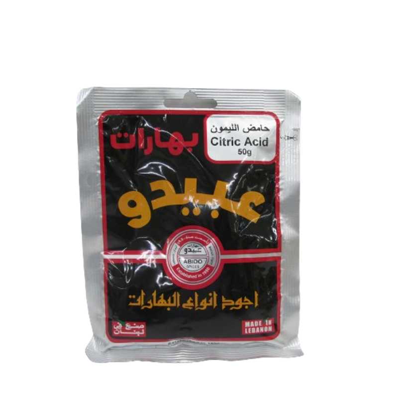 ABIDO CITRIC ACID 50G