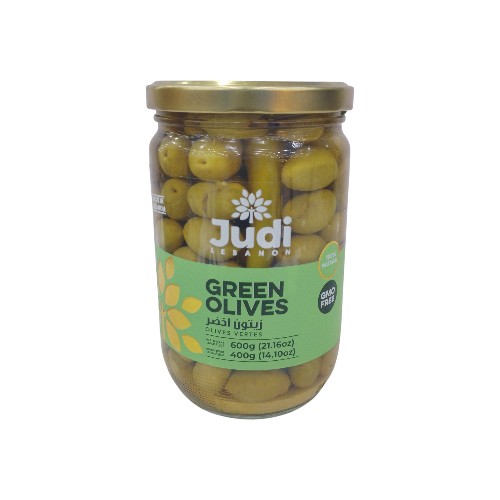 JUDI GREEN OLIVES 600G