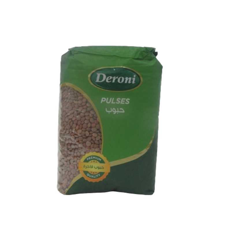 DERONI RED WHOLE LENTILS 900G