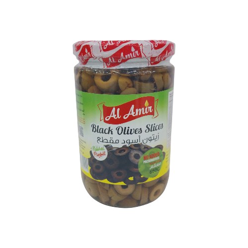 AL AMIR SLICED BLACK OLIVES 660