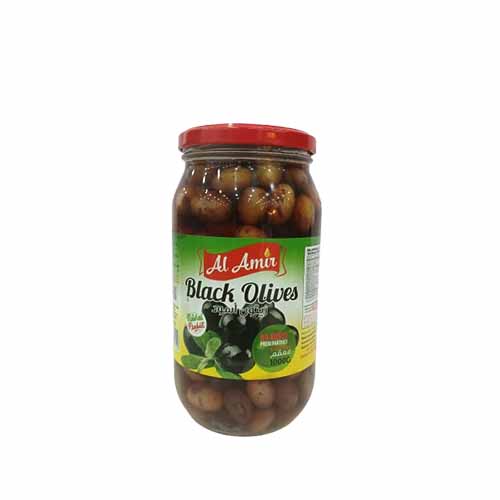 AL AMIR BLACK OLIVES 1KG
