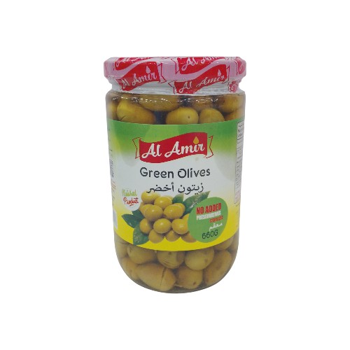AL AMIR GREEN OLIVES 660G
