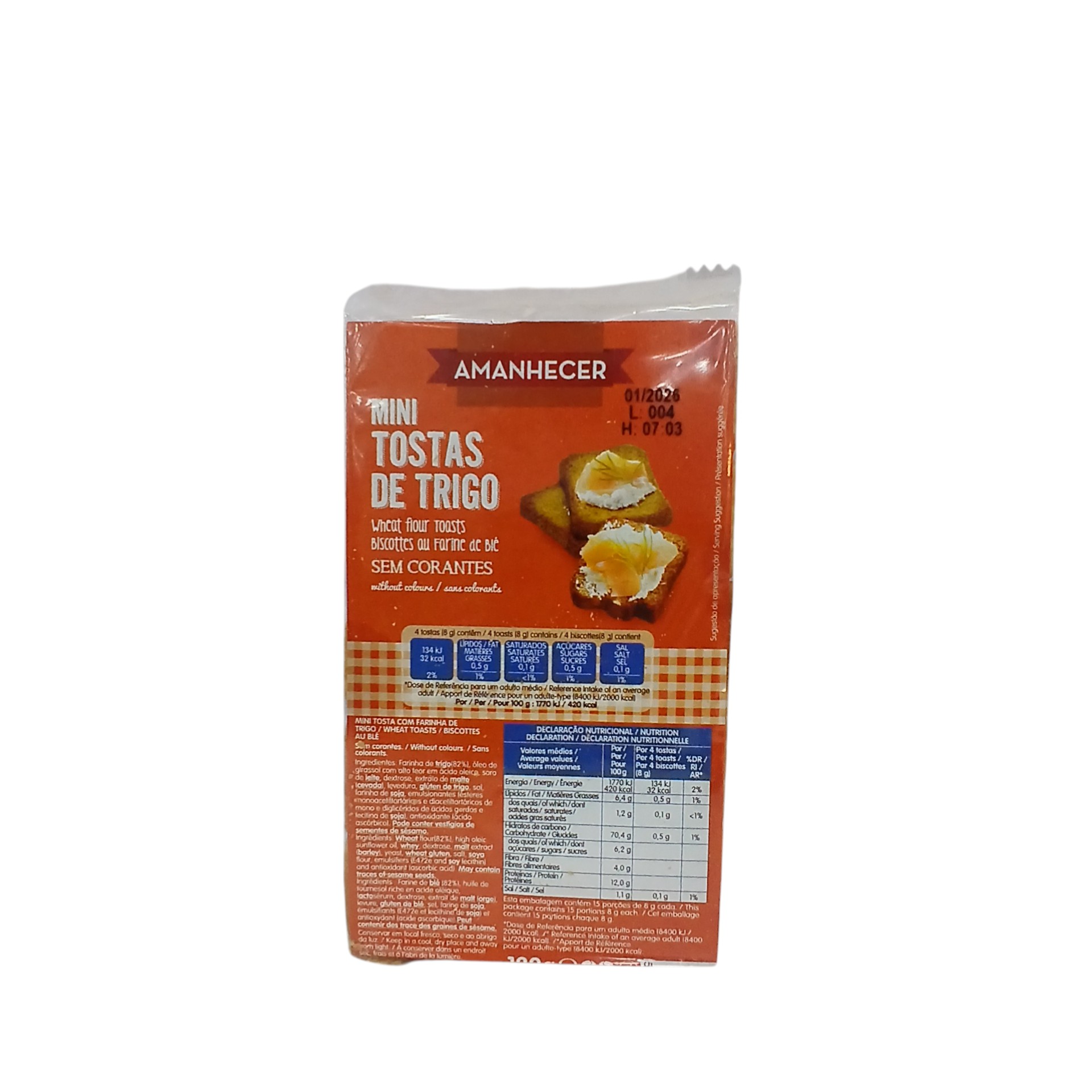 AMANHECER MINI TOASTS 120G