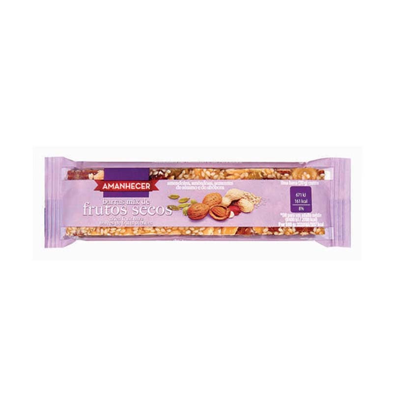 AMANHECER DRY FRUITS BAR 30G AL