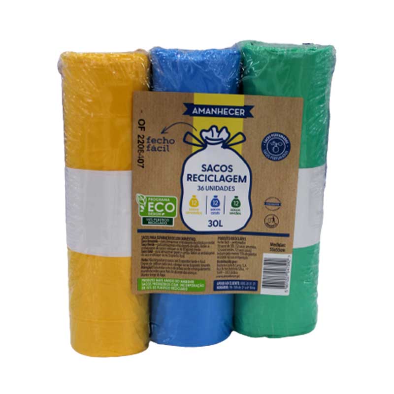 AMANHECER TRASH BAGS 30L COLORS