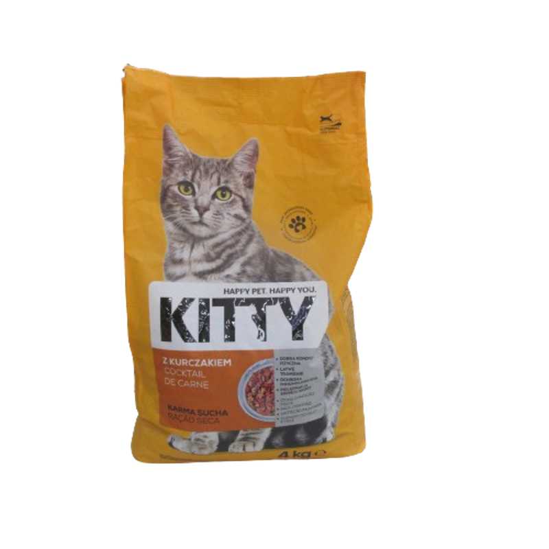 KITTY DRY CAT FOOD MEAT MIX 4KG