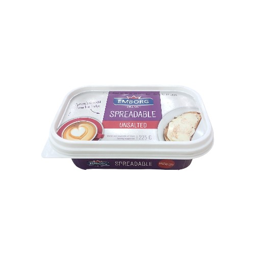 SPREADABLE UNSALTED 225G EMBORG
