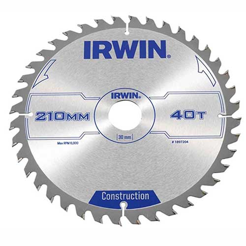 SAW BLADE IRWIN CIRCULAR 210MM
