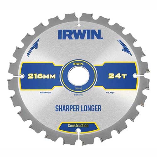 SAW BLADE IRWIN CIRCULAR 216MM-