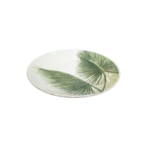 PLATE STONEWARE GREEN 20CM ARUB