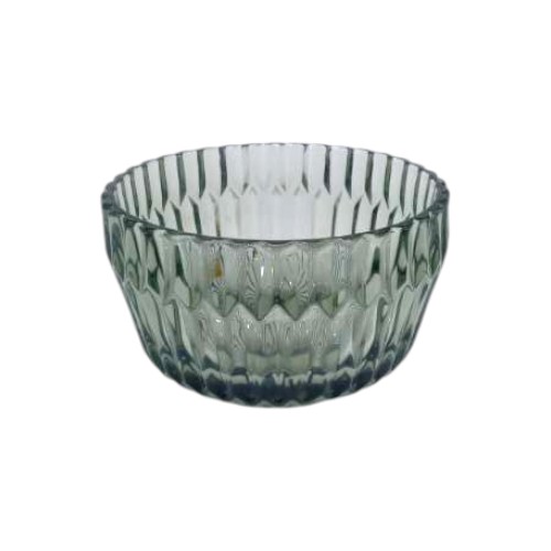 BOWL GLASS GREY 11CM UNA