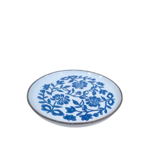 PLATE STONEWARE BLUE 15CM MOLLY