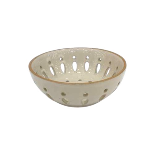 STRAINER STONEWARE BROWN 13CM