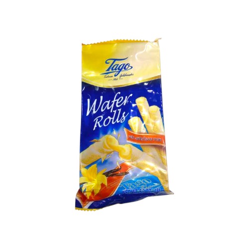TAGO VANILLA WAFER ROLLS 150G