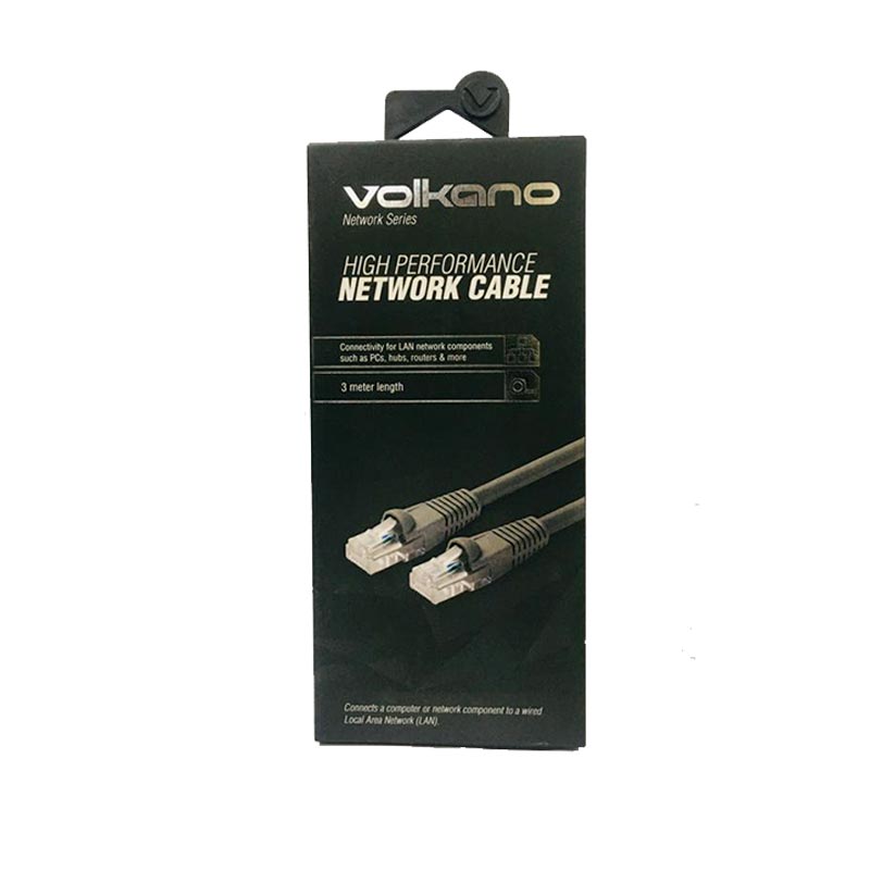 CABLE CAT 3MTR RJ-45 VOLKANO VK