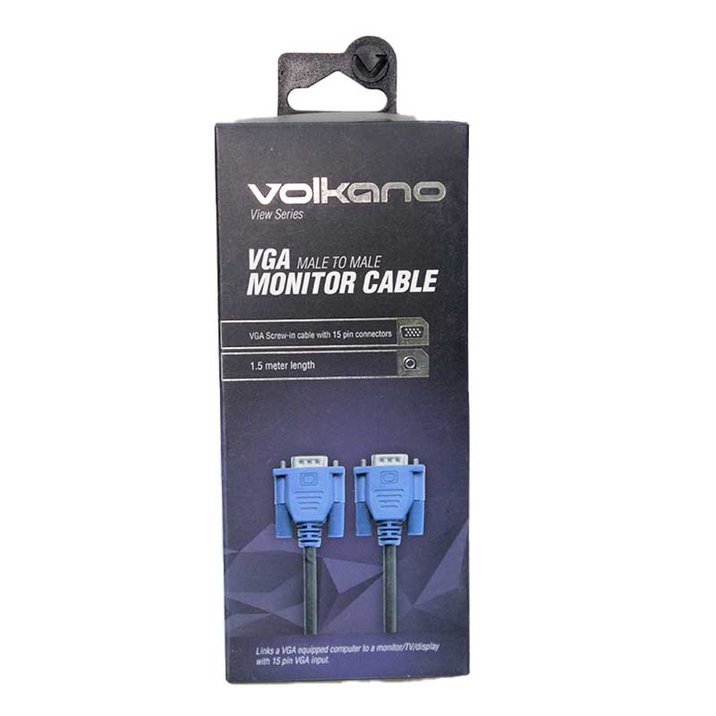 VO. VGA MONITOR CABLE 1.5M BLAC