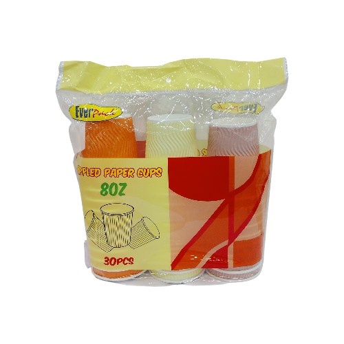 EVERPACK RIPPLED PAPER CUPS 8OZ