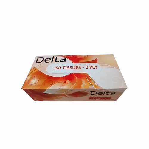FACIAL TISSUE 150 SHEETS DELTA
