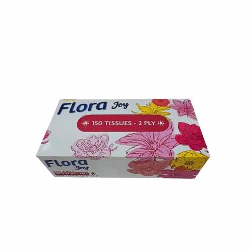 FACIAL TISSUE 150 SHEETS FLORA