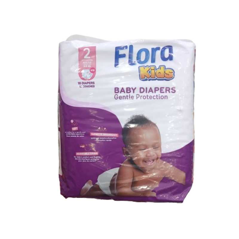FLORA DIAPER MINI 15PCS SIZE 2