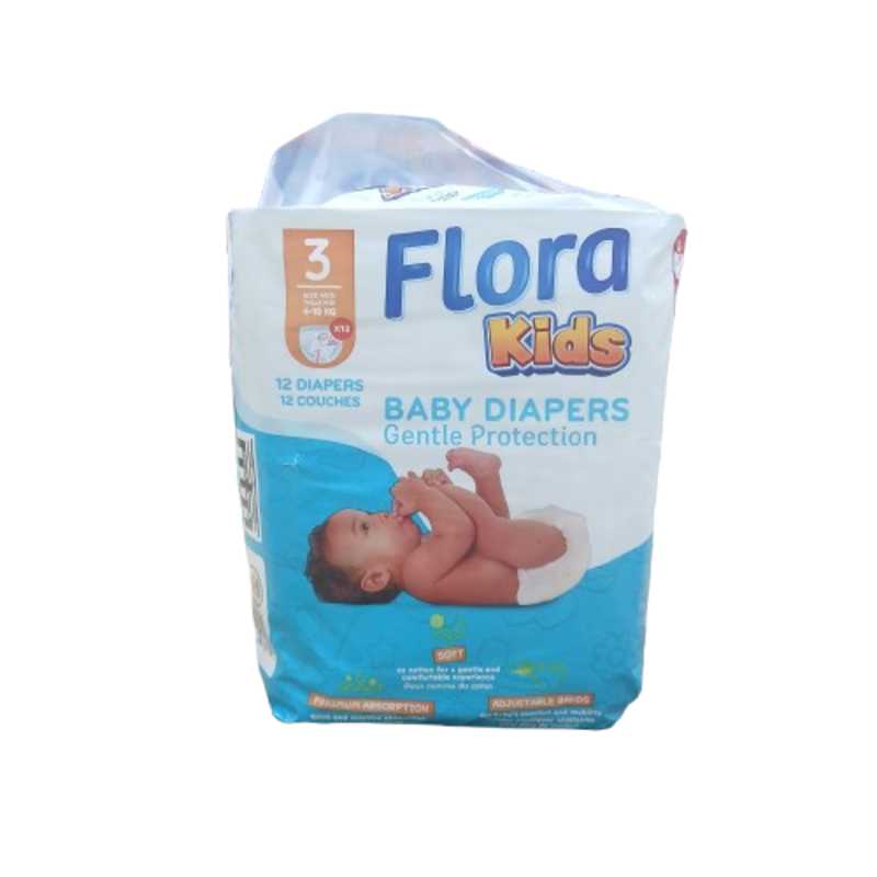 FLORA DIAPER MIDI 12PCS SIZE 3
