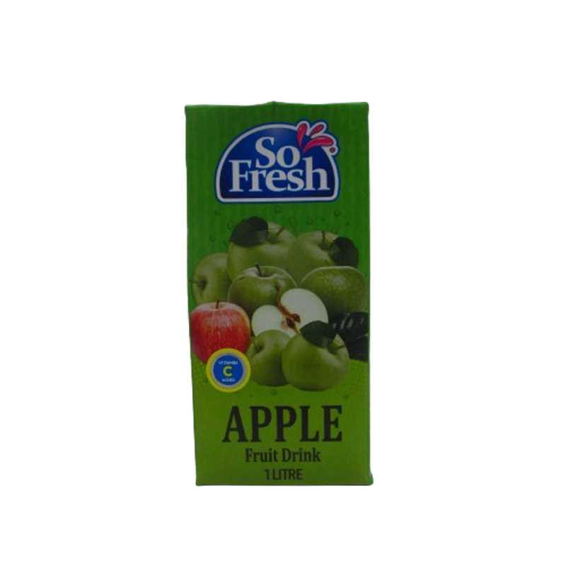 FRUIT DRINK APPLE 1L SO FRESH
