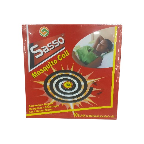 SASSO MOSQUITO COIL 10 PCS