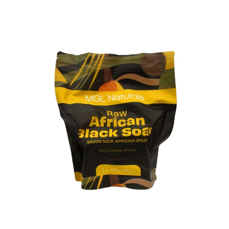 RAW AFRICAN BLACK SOAP 1LB MGL