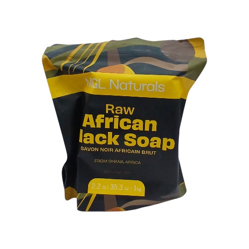 RAW AFRICAN BLACK SOAP 1KG MGL