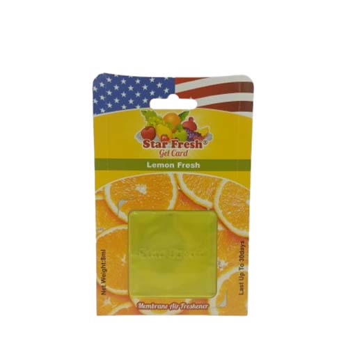 GEL CARD LEMON STAR FRESH