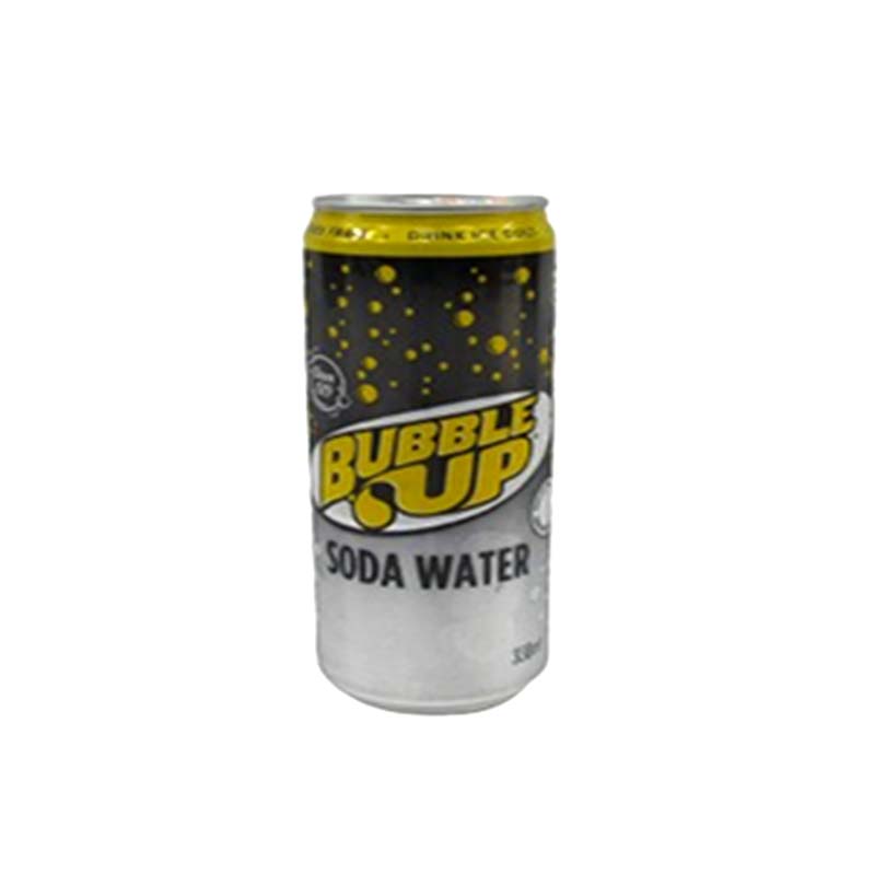 SODA WATER CAN 330ML BUBBLE UP