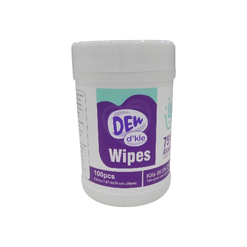 DEW ALCOHOL WIPES 100 BARREL 75