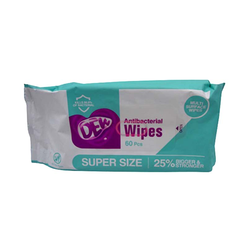 DEW DISINFECTANT WIPES 60 PACK