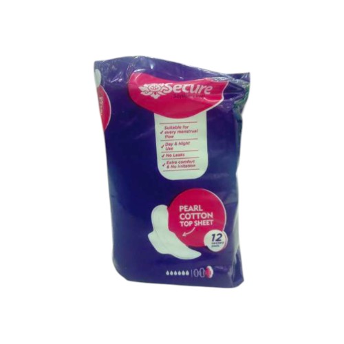 SECURE SANITARY PAD LONG 12S