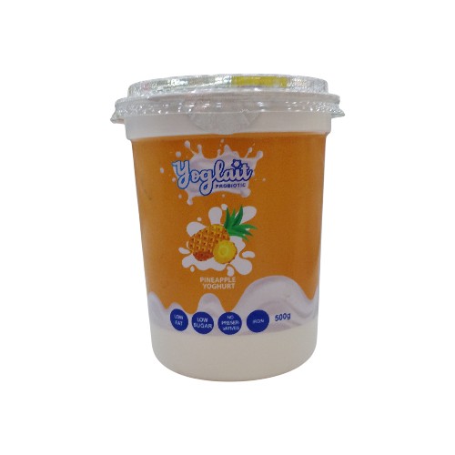 YOGHURT PINEAPPLE 500G YOGLAIT