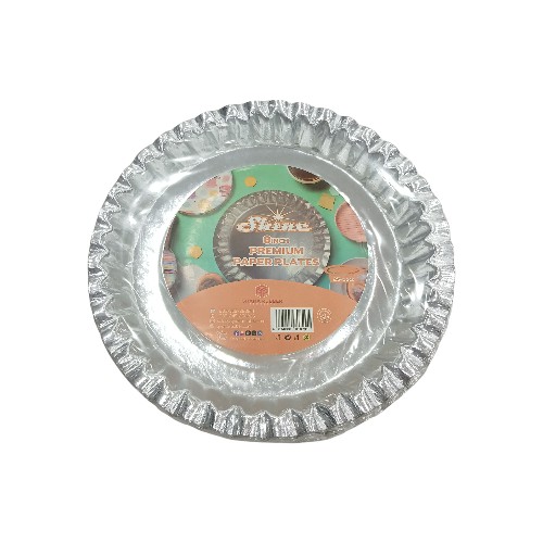 SHINE PREMIUM PAPER PLATES 8-IN