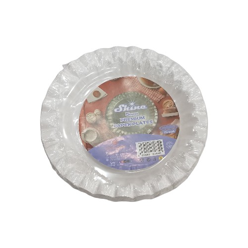 SHINE PREMIUM PAPER PLATES 5-IN