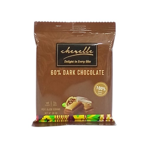 CHERELLE CHOCOLATE 60% 50G DARK